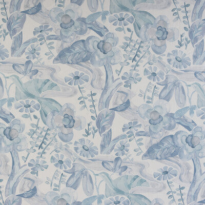 KRAVET DESIGN PRINT BOTANICAL & FLORAL WHITE,BLUE,SLATE   - FAERIE.15.0