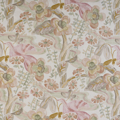 KRAVET DESIGN PRINT BOTANICAL & FLORAL WHITE,PINK,GREEN   - FAERIE.17.0