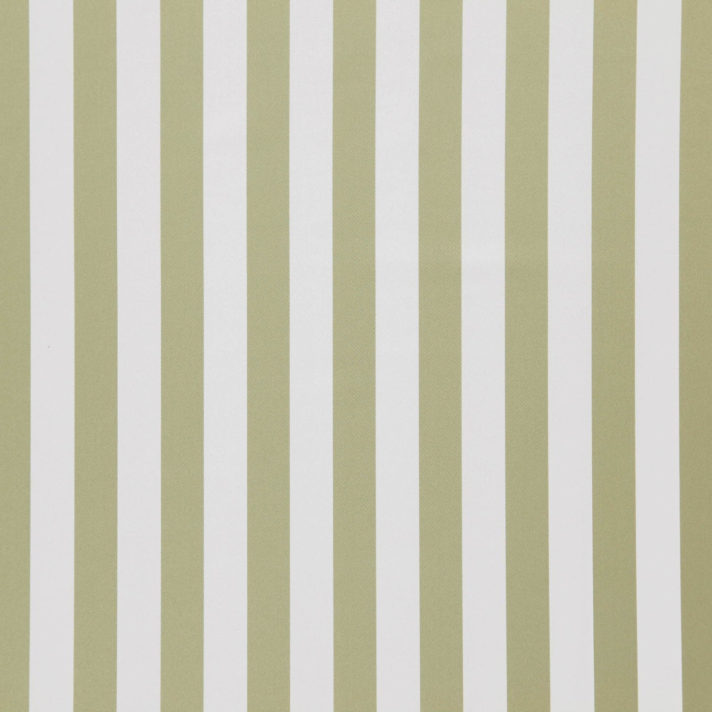 Olive-green and white vertical stripe pattern on fabric for upholstery or wallpaper.