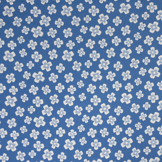 STOUT TEXTILES  MULTIPURPOSE,WOVENS TRANSITIONAL,, FLORAL STRIPE BLUEBIRD,FRENCHBLUE   - FANC-1