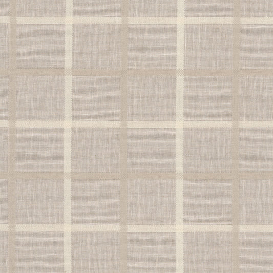 STOUT TEXTILES  UPHOLSTERY,WOVENS TRADITIONAL, PLAID/CHECK BUFF   - FAUN-1