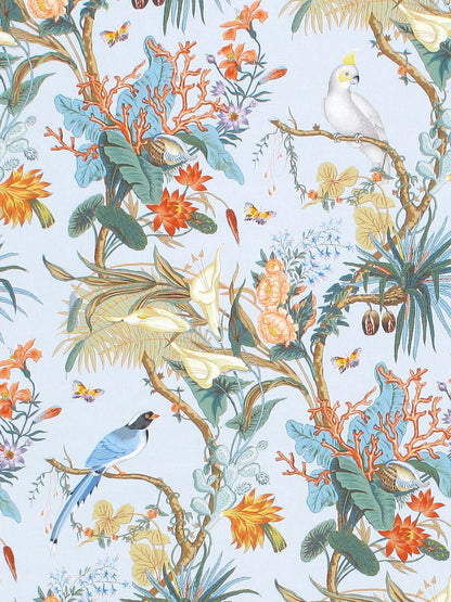 SCALAMANDRE  CINQUE TERRA FABRIC CORAL SKY   - FB 0001CINQ NEW SKU # FBCINQ0001