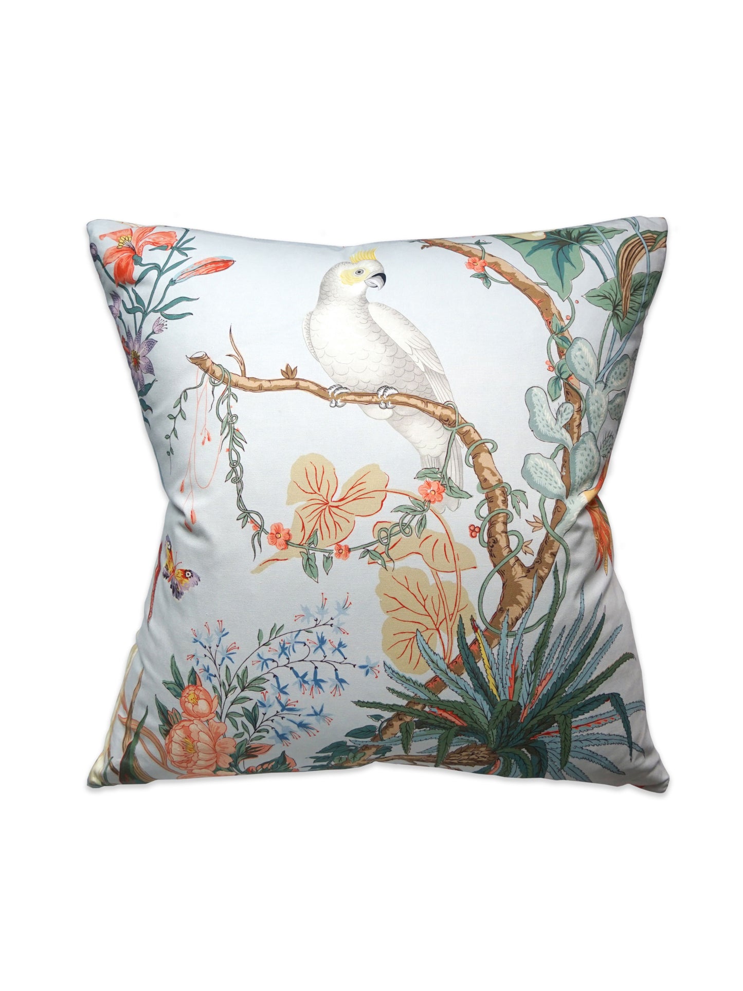 SCALAMANDRE PILLOWS   BIRD / ANIMAL|BOTANICAL / FOLIAGE 
JACOBEAN / TREE OF LIFE SQUARE    - FB 0001CINQPILL