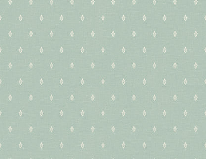 Seabrook Designs French Country Petite Feuille Sprig Floral Country Green Matte  - FC60612