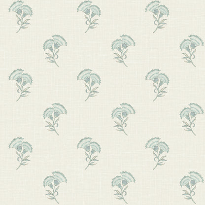 Seabrook Designs French Country Lotus Branch Floral Floral Country Multi Matte  - FC60808
