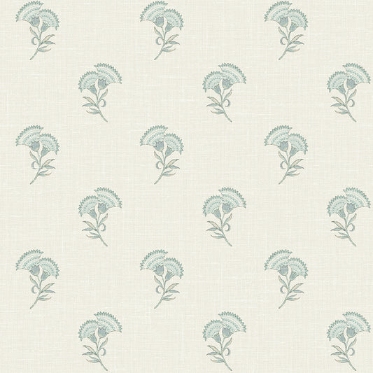 Seabrook Designs French Country Lotus Branch Floral Floral Country Multi Matte Sidewall - FC60808