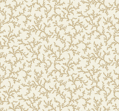 Seabrook Designs French Country Corail Botanical Country Brown Matte  - FC62106