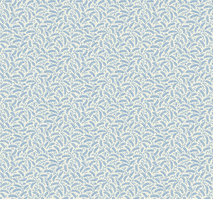 Seabrook Designs French Country Cossette Botanical Country Blue Matte  - FC62202