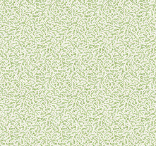 Seabrook Designs French Country Cossette Botanical Country Green Matte Sidewall - FC62204