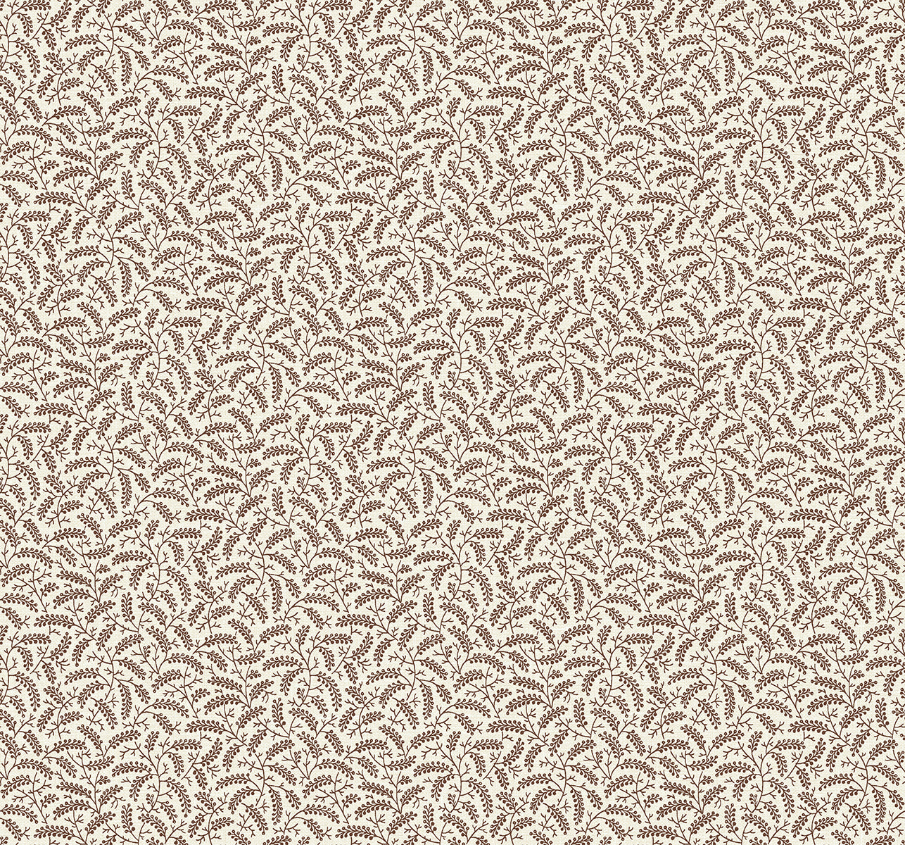 Seabrook Designs French Country Cossette Botanical Country Brown Matte  - FC62206