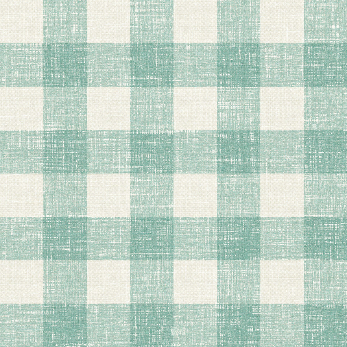 Seabrook Designs French Country Bebe Gingham Plaid Country Green Matte Sidewall - FC62314