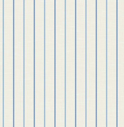 Seabrook Designs French Country Andree Stripe Stripe Country Blue Matte  - FC62502