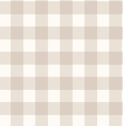 York Wallcoverings Fine Decor Patrice Light Brown Gingham Wallpaper Graphics Farmhouse Light Brown  Wallpaper - FD43394
