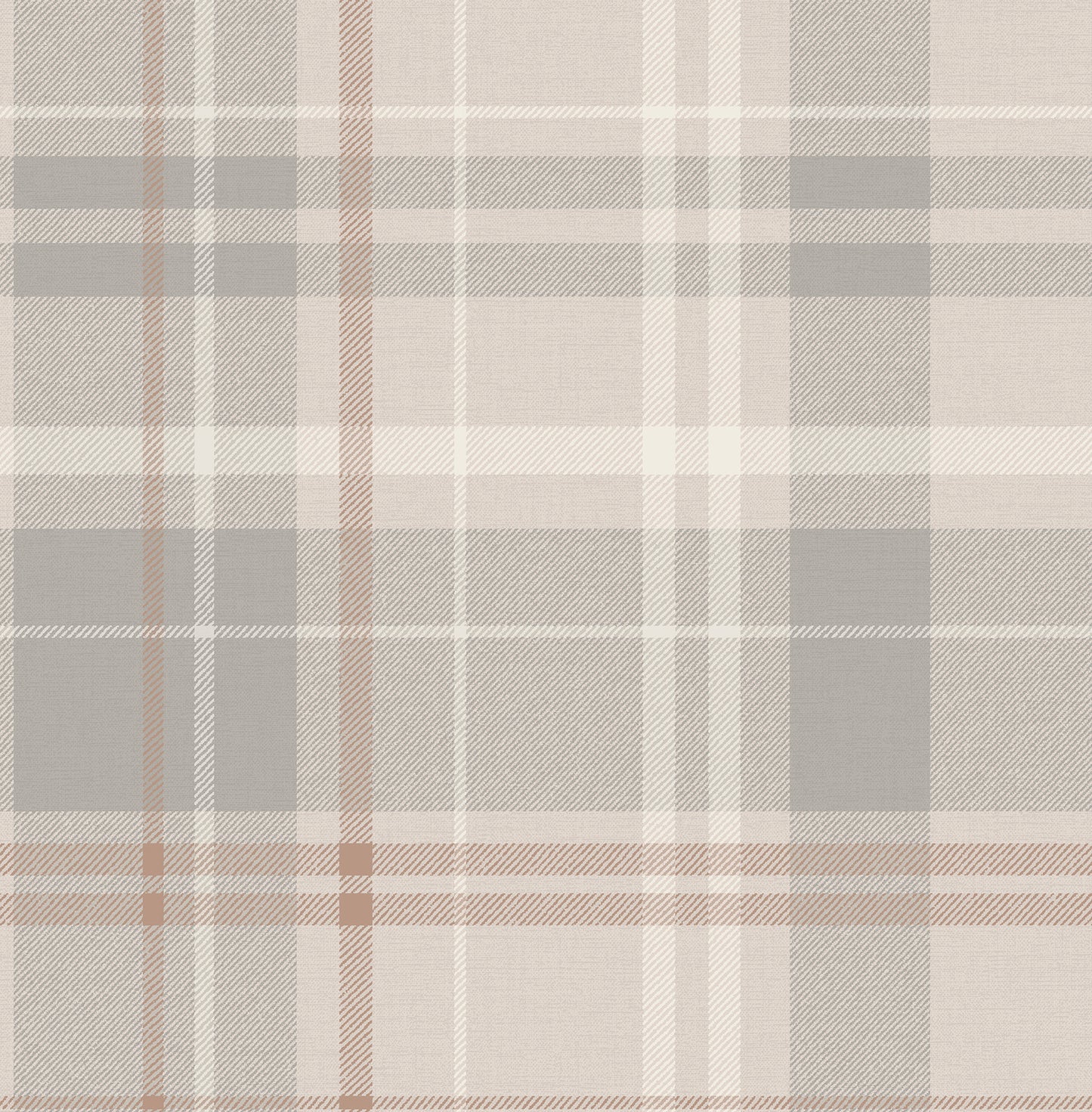 York Wallcoverings Fine Decor Hester Light Grey Plaid Wallpaper Graphics Farmhouse Light Grey  Wallpaper - FD43397