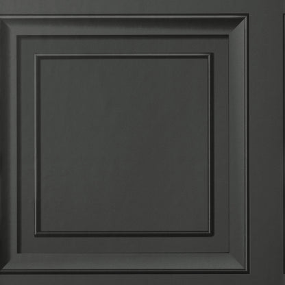 Charcoal gray wallpaper with square panel graphics and a matte finish.