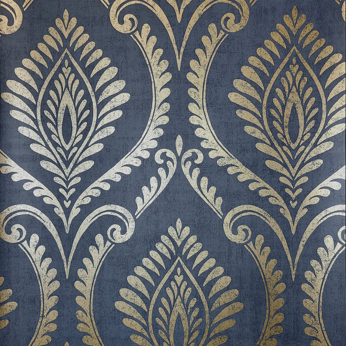 York Wallcoverings Fine Decor Estelle Blue Damask Wallpaper Graphics Traditional Blue  Wallpaper - FD43481