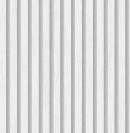 York Wallcoverings Fine Decor Millard White Wood Slats Wallpaper Graphics Modern White  Wallpaper - FD43692