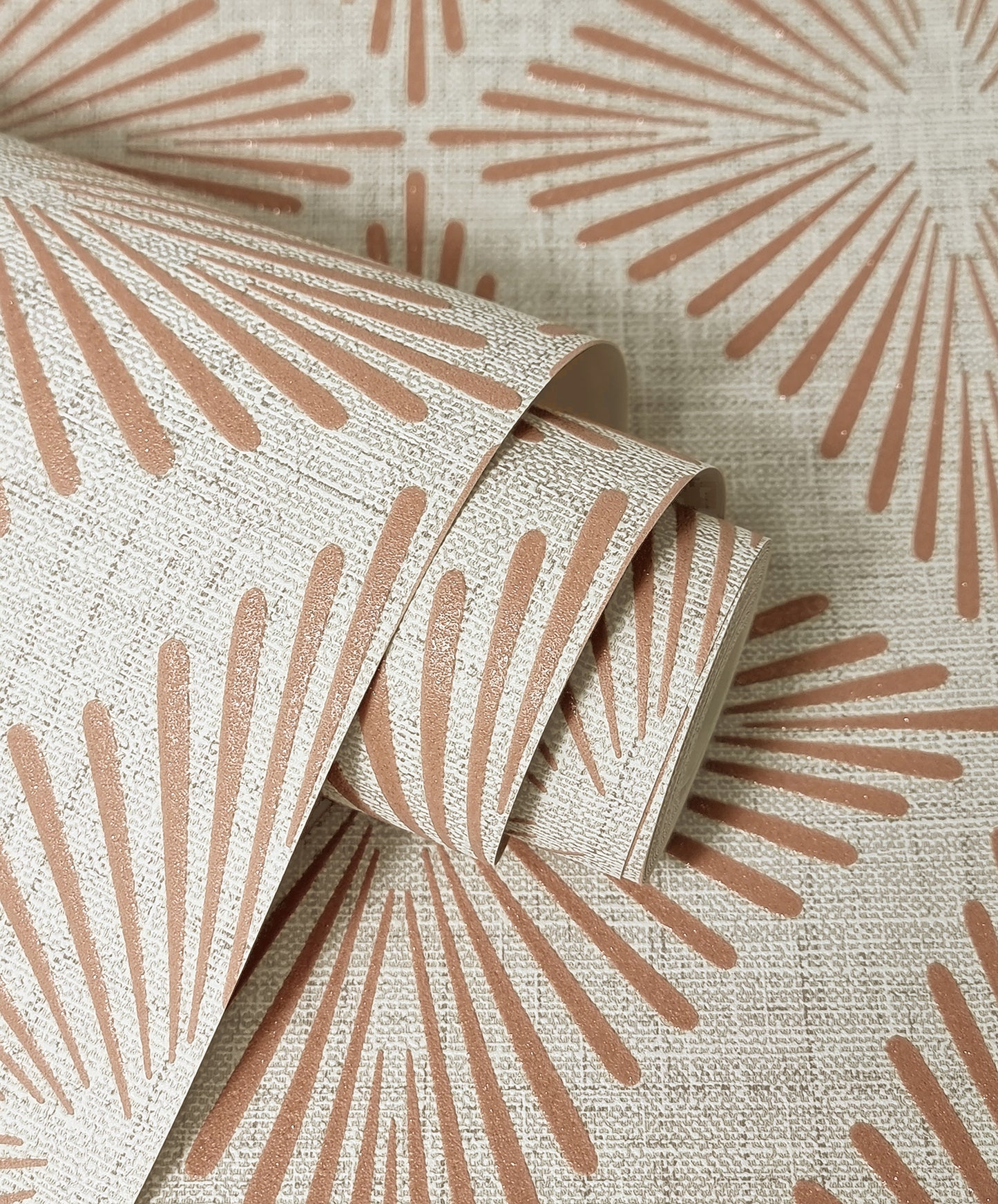 York Wallcoverings Fine Decor Denver Rust Starburst Wallpaper Graphics Retro Rust  Wallpaper - FD43748