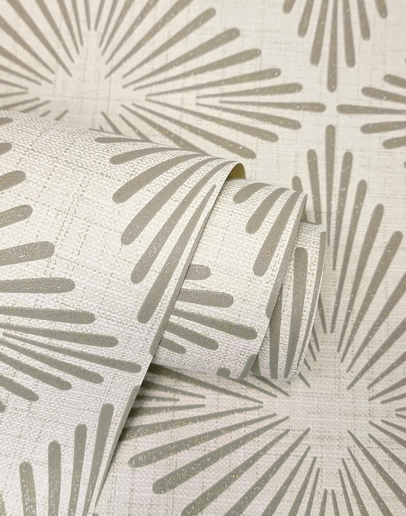 York Wallcoverings Fine Decor Denver Neutral Starburst Wallpaper Graphics Retro Neutral  Wallpaper - FD43749