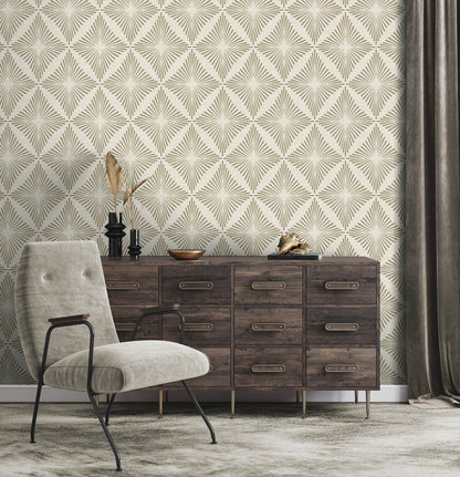 York Wallcoverings Fine Decor Denver Neutral Starburst Wallpaper Graphics Retro Neutral  Wallpaper - FD43749