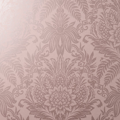 York Wallcoverings Fine Decor Signature Rose Damask Wallpaper Botanical Traditional Rose  Wallpaper - FD43775