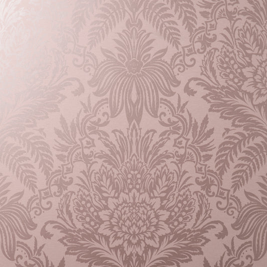 York Wallcoverings Fine Decor Signature Rose Damask Wallpaper Botanical Traditional Rose  Wallpaper - FD43775