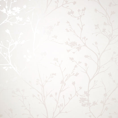 York Wallcoverings Fine Decor Cosima White Sprig Wallpaper Botanical Modern White  Wallpaper - FD43786