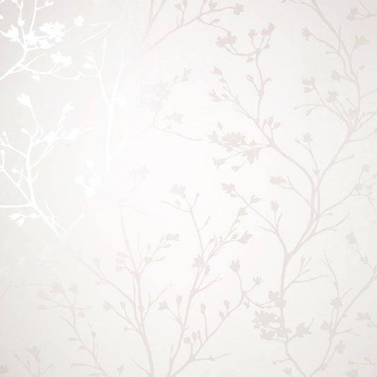York Wallcoverings Fine Decor Cosima White Sprig Wallpaper Botanical Modern White  Wallpaper - FD43786