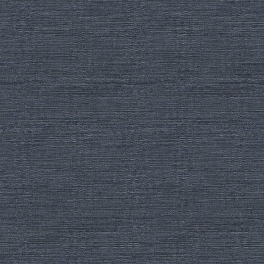York Wallcoverings Fine Decor Miya Dark Blue Faux Grasscloth Wallpaper Graphics Transitional Dark Blue  Wallpaper - FD43787