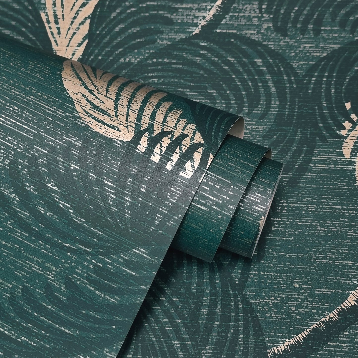 York Wallcoverings Fine Decor Jones Teal Palm Tree Wallpaper Botanical Tropical Teal  Wallpaper - FD43789