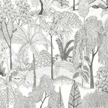 York Wallcoverings Fine Decor Lilou White Tropical Island Wallpaper Botanical Tropical White  Wallpaper - FD43793