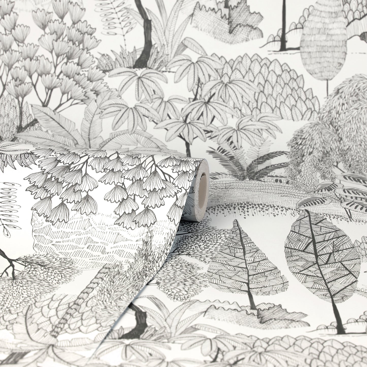 York Wallcoverings Fine Decor Lilou White Tropical Island Wallpaper Botanical Tropical White  Wallpaper - FD43793