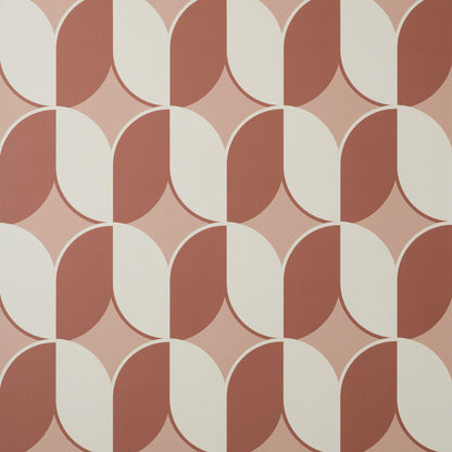 York Wallcoverings Fine Decor Lindy Blush Retro Geo Wallpaper Graphics Retro Blush  Wallpaper - FD43800