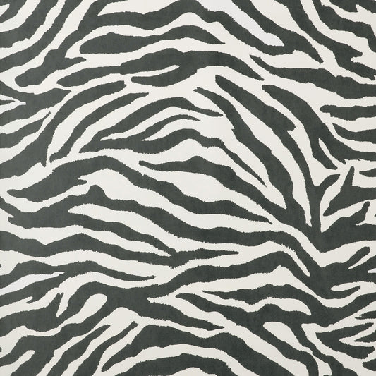 York Wallcoverings Fine Decor Shoshana Black Modern Zebra Wallpaper Animal Print Glam Black  Wallpaper - FD43801