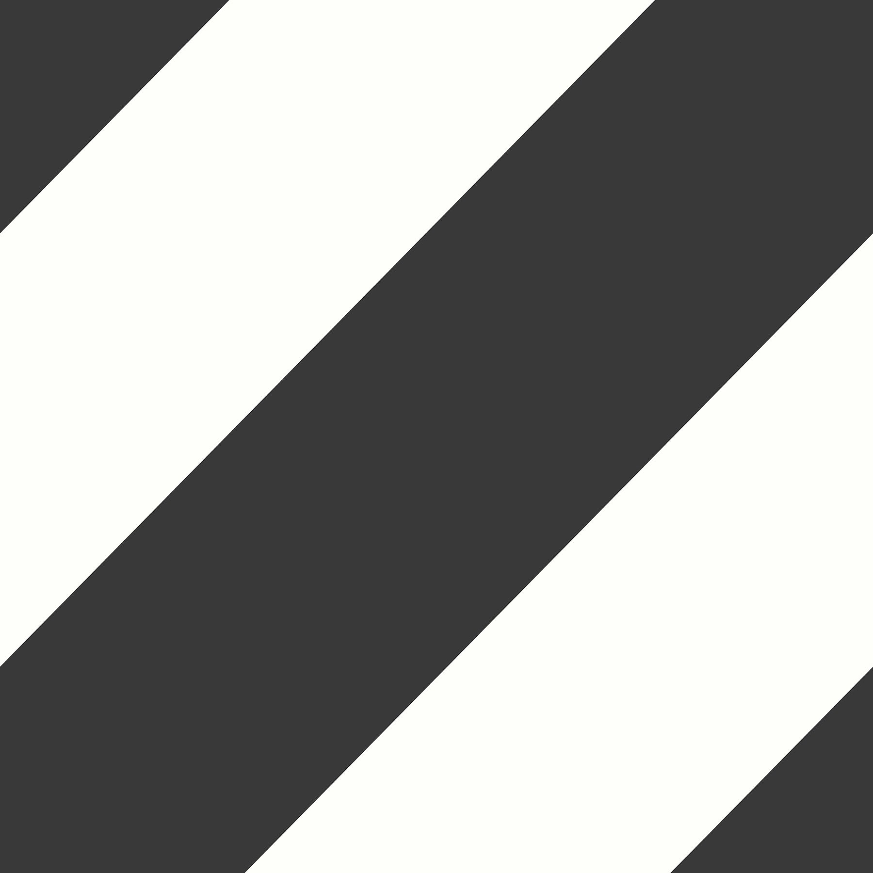 Diagonal charcoal gray and ivory stripe pattern; bold modern design suitable for fabric or wallpaper.