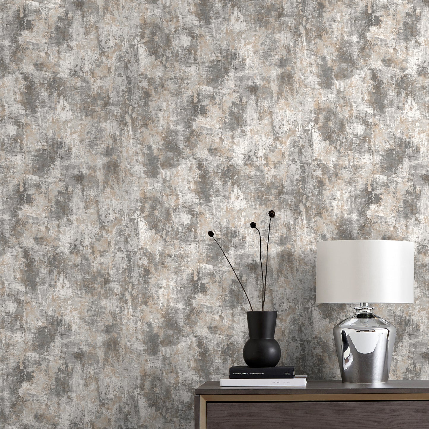 York Wallcoverings Fine Decor Joel Grey Industrial Stone Wallpaper Graphics Industrial Grey  Wallpaper - FD43809