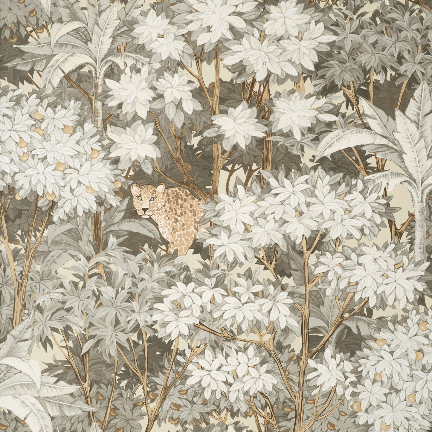 York Wallcoverings Fine Decor Kamali Neutral Leopard Trees Wallpaper Animals Bohemian Neutral  Wallpaper - FD43815