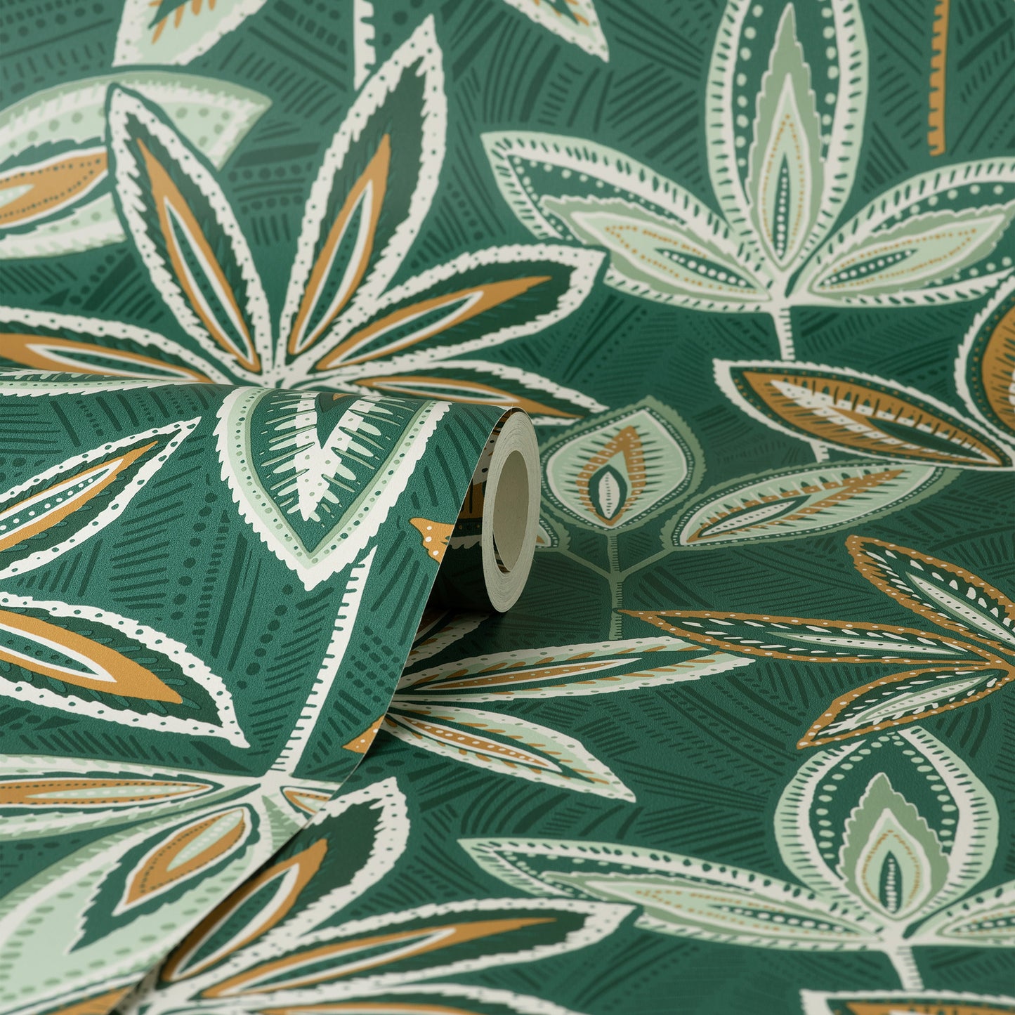 York Wallcoverings Fine Decor Bohan Green Decorative Tree Wallpaper Botanical Tropical Green  Wallpaper - FD43818