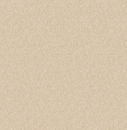 Beige chevron wallpaper with a subtle woven texture.