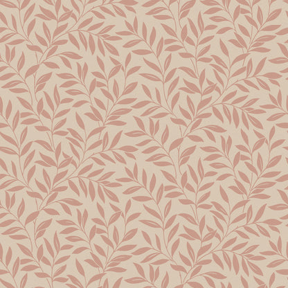 York Wallcoverings Fine Decor Marin Blush Leaf Trail Wallpaper Botanical Farmhouse Blush  Wallpaper - FD43840