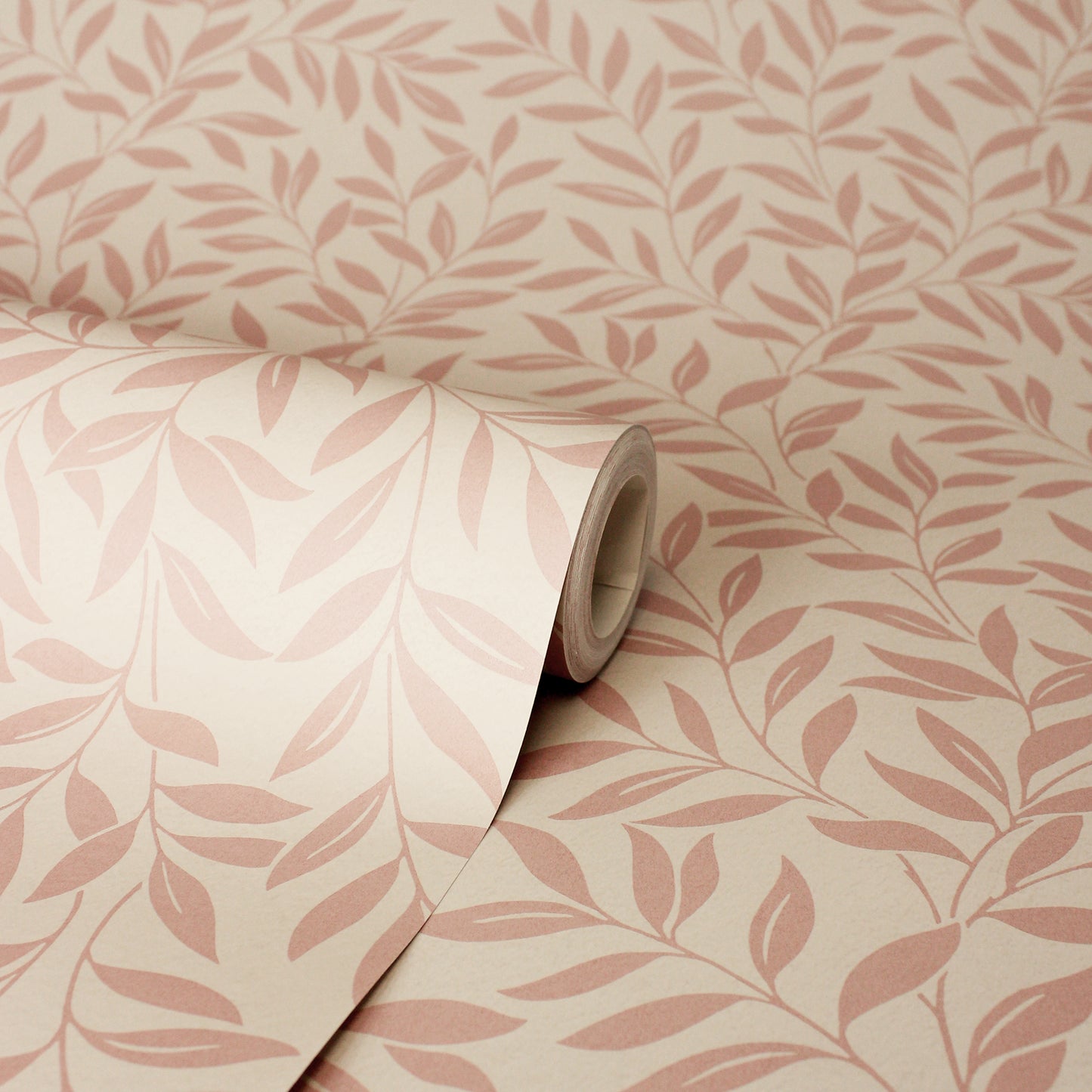 York Wallcoverings Fine Decor Marin Blush Leaf Trail Wallpaper Botanical Farmhouse Blush  Wallpaper - FD43840