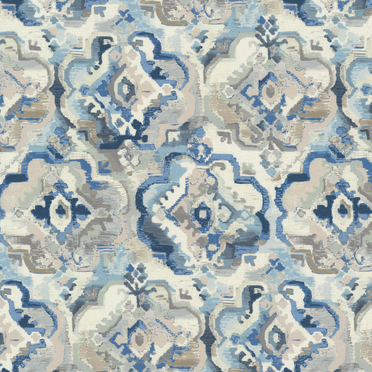 STOUT TEXTILES  MULTIPURPOSE,PRINT TRANSITIONAL,, MEDALLION HARBOR,LAKE   - FELL-3