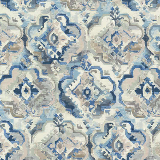 STOUT TEXTILES  MULTIPURPOSE,PRINT TRANSITIONAL,, MEDALLION HARBOR,LAKE   - FELL-3