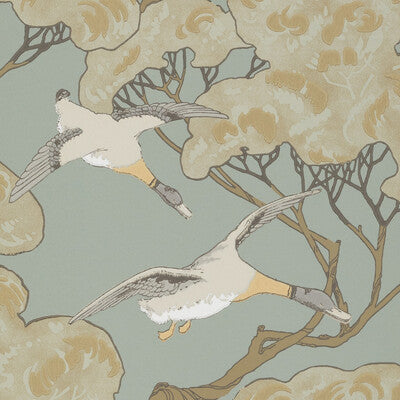 MULBERRY FLYING DUCKS PRINT--ANIMAL/INSECTS-BOTANICAL & FLORAL SMOKE   - FG090.H54.0