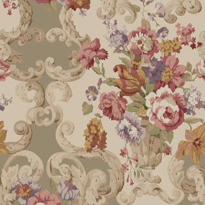 MULBERRY FLORAL ROCOCO ---BOTANICAL & FLORAL STONE PATH   - FG103.V54.0