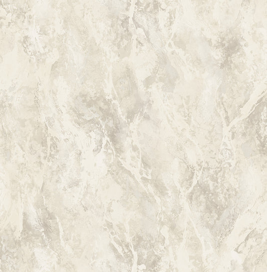 Seabrook Designs  Paint Splatter Abstract Contemporary Metallic Champagne, White, , Tan   - FI70207