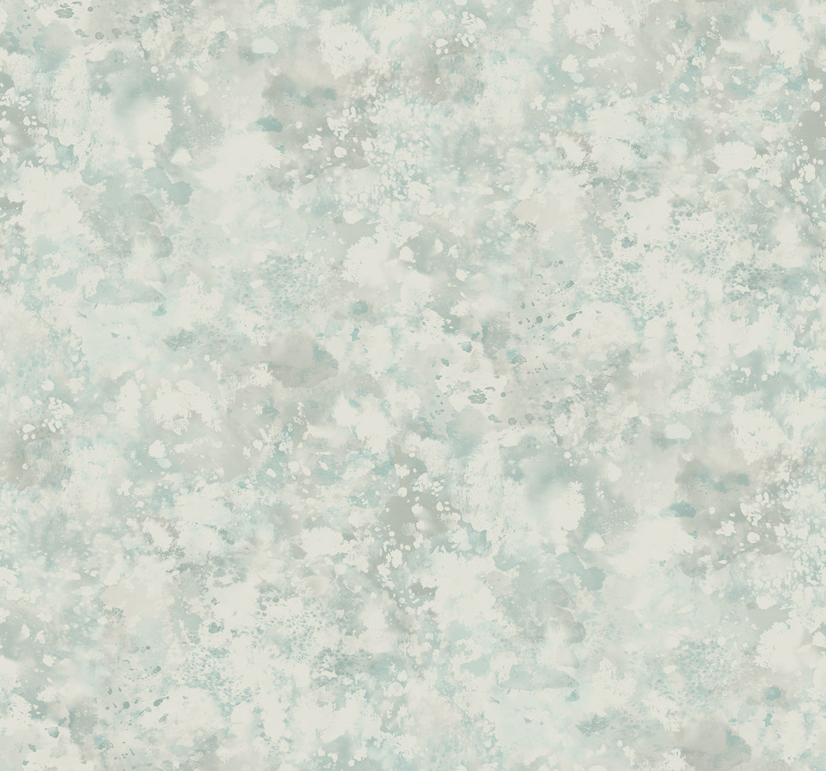 Seabrook Designs  Waterdrop Floral Abstract Contemporary Metallic Sky Blue   - FI71408