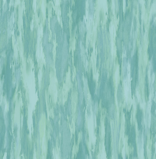 Seabrook Designs  Stria Stria Contemporary Metallic Turquoise , Aqua   - FI71704