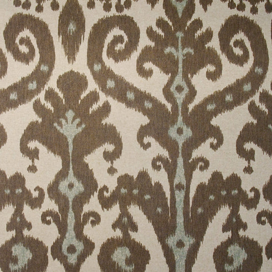 JF Fabrics FILLMORE 38 Fabric Traditional,Transitional,Contemporary,Ikat Blue,Brown,Creme,Beige  Duck,Print - 5074138 J6001