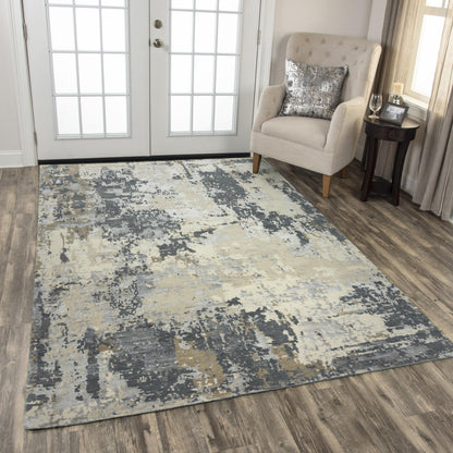 Contemporary rug, 6' x 9'.
